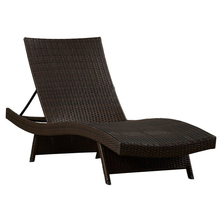 Aver Outdoor Swimming Poolside Lounger Set of 2 (Brown)