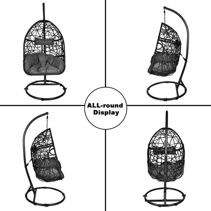 Dreamline Single Seater Hanging Swing With Stand For Balcony , Garden Swing