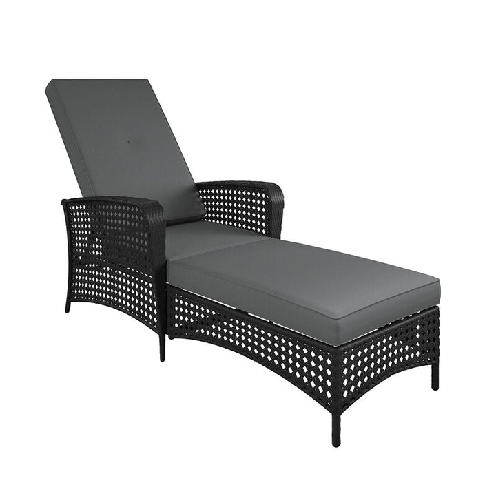 Dreamline Outdoor Furniture Poolside Lounger With Cushion Swimming Pool Lounger