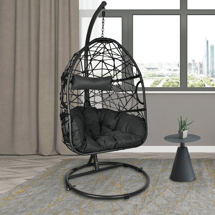 Dreamline Single Seater Hanging Swing With Stand For Balcony , Garden Swing