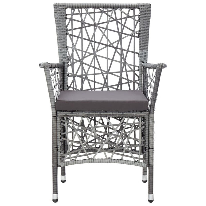 Dreamline Outdoor Garden Patio Dining Set 4 Chairs and 1 Table Set Outdoor Furniture