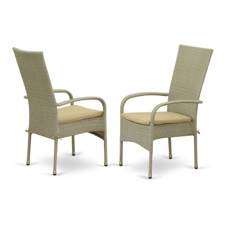 Dreamline Outdoor Garden Patio Dining Set 4 Chairs and 1 Table Set Outdoor Furniture