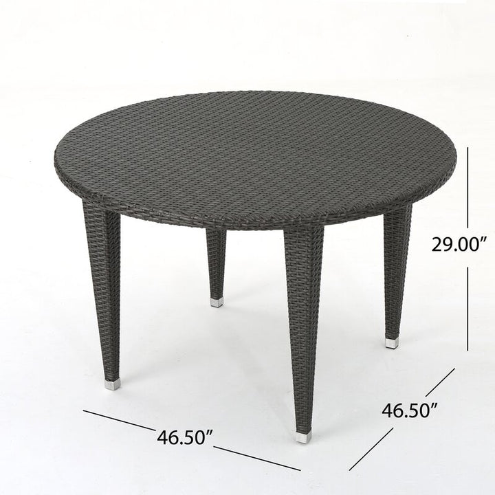 Dreamline Outdoor Garden Patio Dining Set 4 Chairs and 1 Table Set Outdoor Furniture