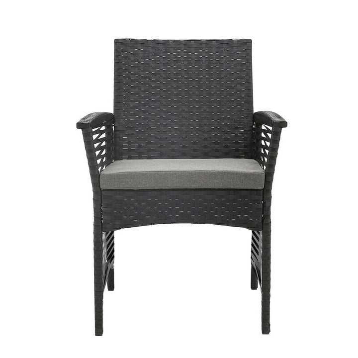 Dreamline Outdoor Garden Patio Dining Set 4 Chairs and 1 Table Set Outdoor Furniture