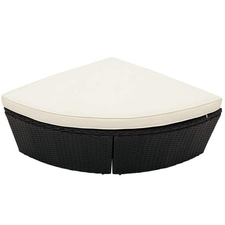 Dreamline Outdoor Furniture Poolside Sunbed With Cushion Daybed (Black)