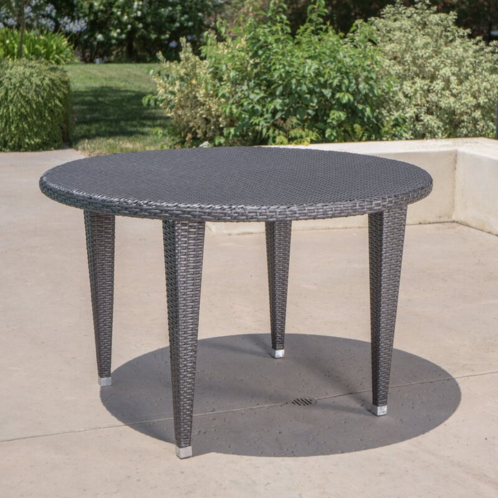 Dreamline Outdoor Garden Patio Dining Set 4 Chairs and 1 Table Set Outdoor Furniture