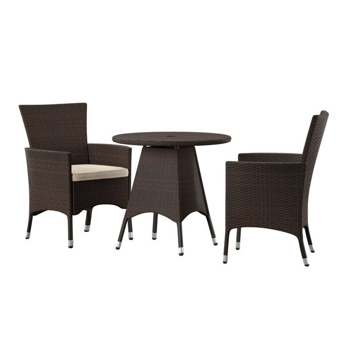 Dreamline Outdoor Furniture Garden Patio Seating Set 1+2 2 Chairs and Table Set Balcony Furniture Coffee Table Set