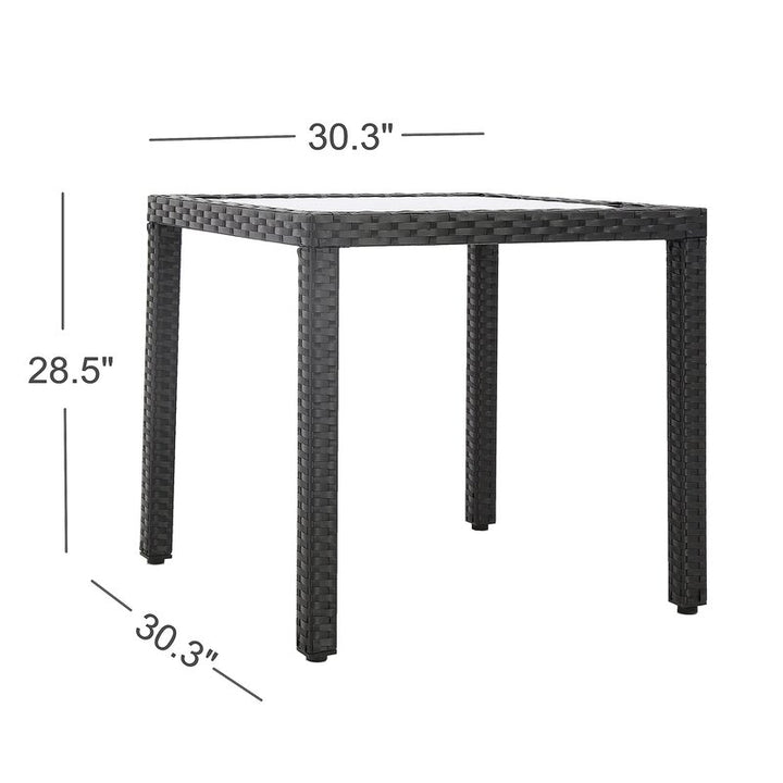 Dreamline Outdoor Garden Patio Dining Set 4 Chairs and 1 Table Set Outdoor Furniture