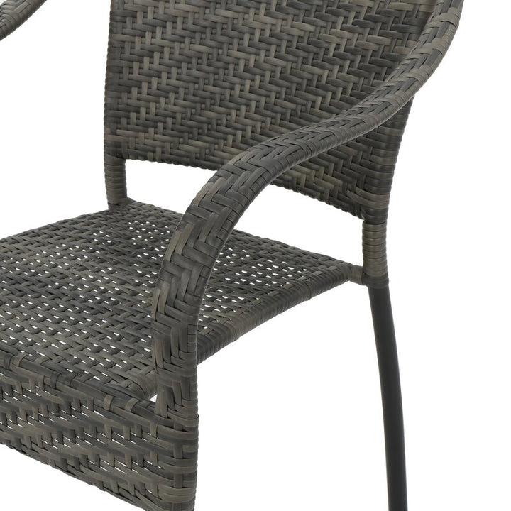 Dreamline Outdoor Garden Patio Dining Set 4 Chairs and 1 Table Set Outdoor Furniture