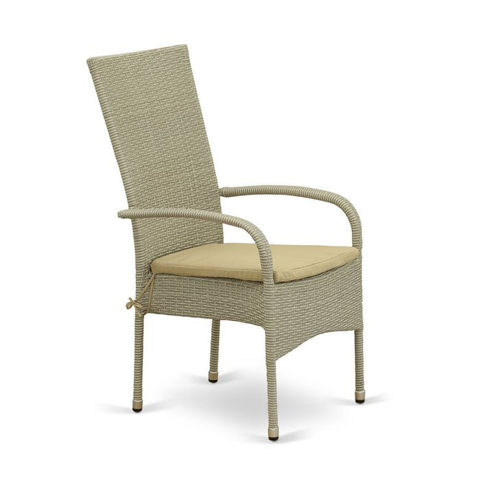 Dreamline Outdoor Garden Patio Dining Set 4 Chairs and 1 Table Set Outdoor Furniture