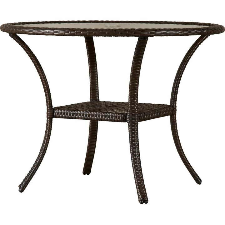 Dreamline Outdoor Garden Patio Dining Set 4 Chairs and 1 Table Set Outdoor Furniture (Brown)