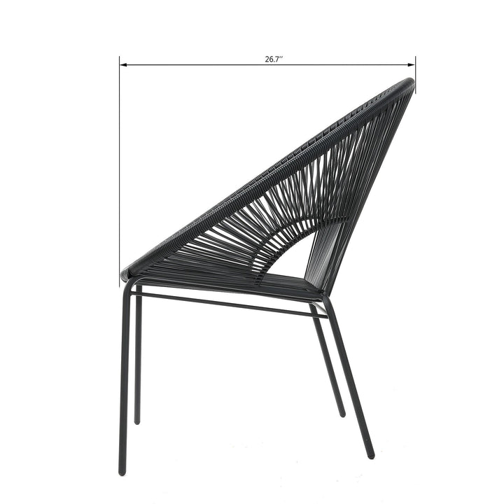 Dreamline Outdoor Furniture Garden Patio Seating Set 1+2 2 Chairs and Table Set Balcony Furniture Coffee Table Set