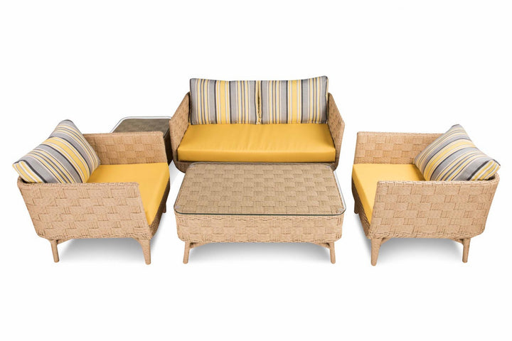 Dreamline Outdoor Garden Balcony Sofa Set 2 Seater , 2 Single seater , 1 Center table Set Outdoor Furniture