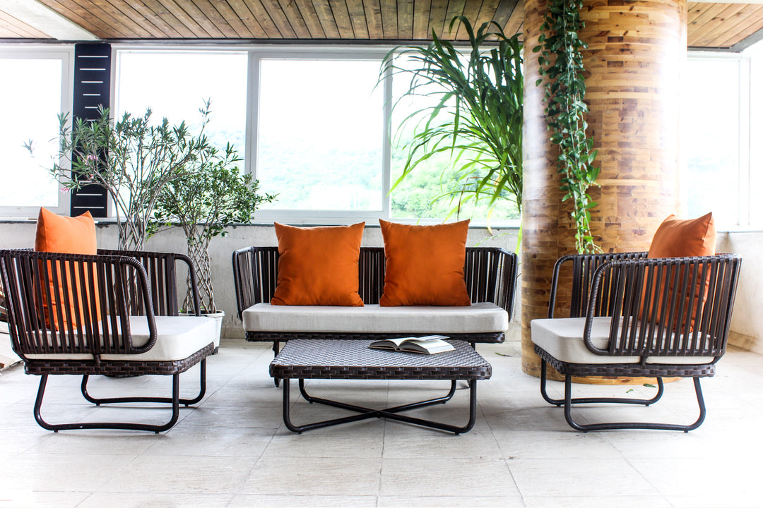 Dreamline Outdoor Garden Balcony Sofa Set 2 Seater, 2 Single seater and 1 Center Table Set Outdoor Furniture