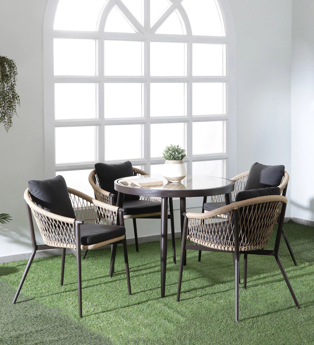 Dreamline Outdoor Furniture Garden Patio Seating Set 1+4 Chairs