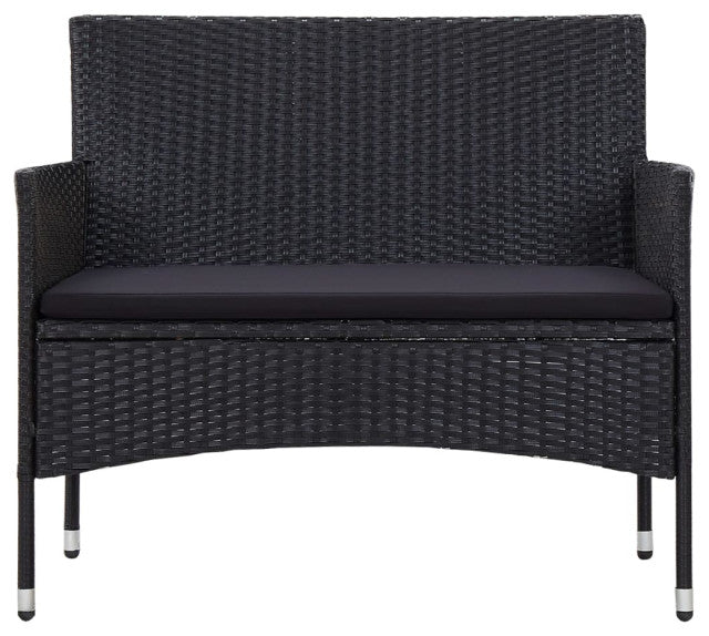 Rino Outdoor 2 seater Sofa (Black)