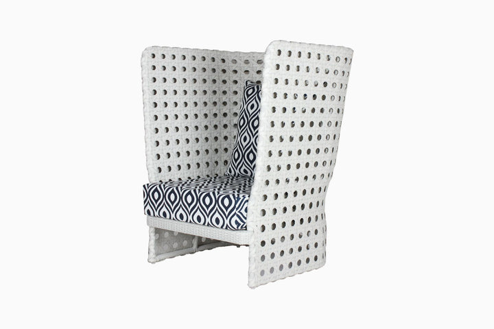 Dreamline Outdoor Furniture Garden Patio Seating Set 1+2 2 Chairs and Table Set Balcony Furniture Coffee Table Set(White)