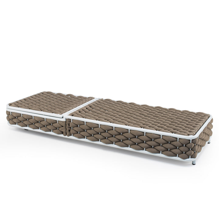Hola Outdoor Swimming Poolside Lounger (Rope Brown)