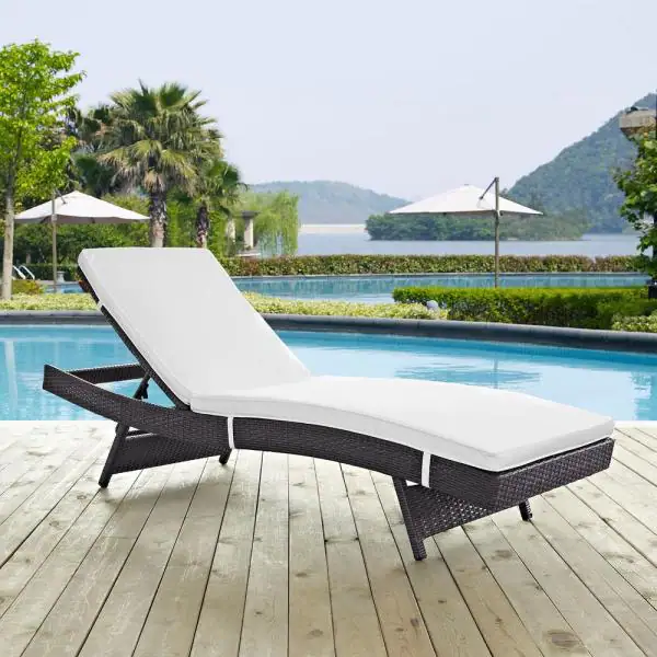 Justy Outdoor Swimming Poolside Lounger (Black)