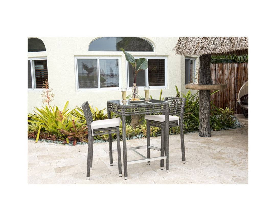 Dreamline Outdoor Bar Sets Garden Patio Bar Sets 1+2 2 Chairs and Table Set Balcony Bar Table Set