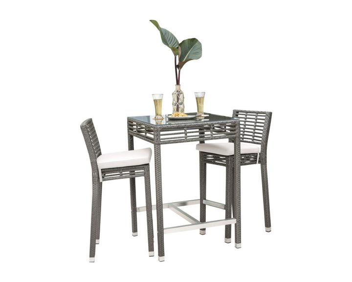 Dreamline Outdoor Bar Sets Garden Patio Bar Sets 1+2 2 Chairs and Table Set Balcony Bar Table Set
