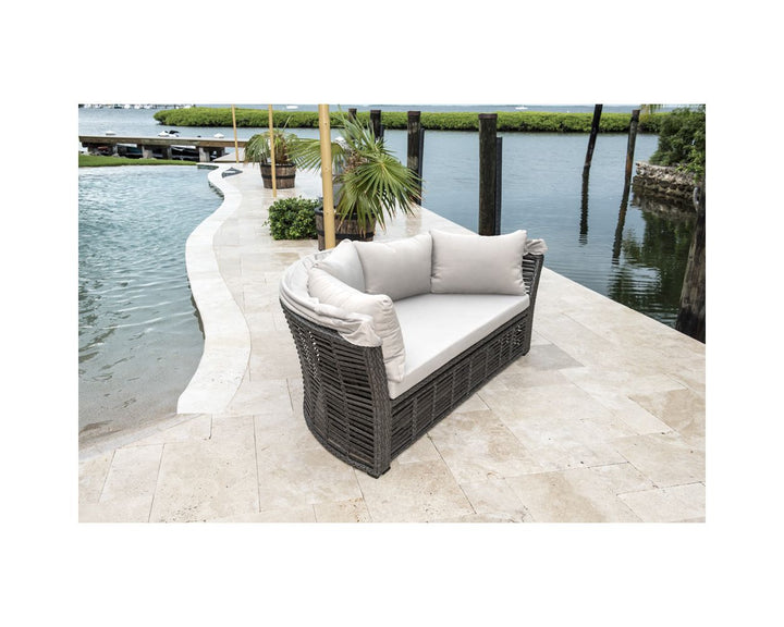 Dreamline Outdoor Furniture Poolside Sunbed With Cushion Daybed