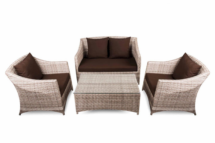 Dreamline Outdoor Garden Balcony Sofa Set 2 Seater+2 Single seater Set Outdoor Furniture
