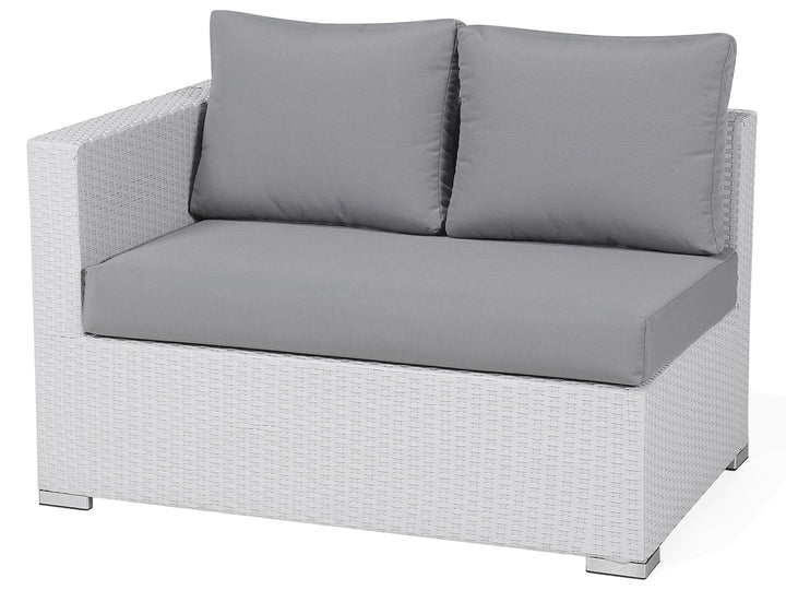 Ulva Outdoor Sofa Set 8 Seater , Single Seater and 2 Center Table Set (White)