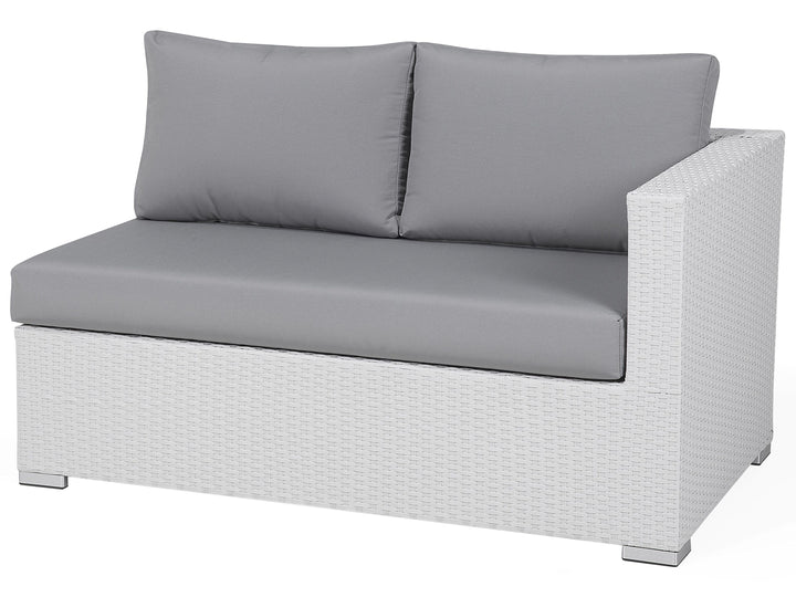 Ulva Outdoor Sofa Set 8 Seater , Single Seater and 2 Center Table Set (White)