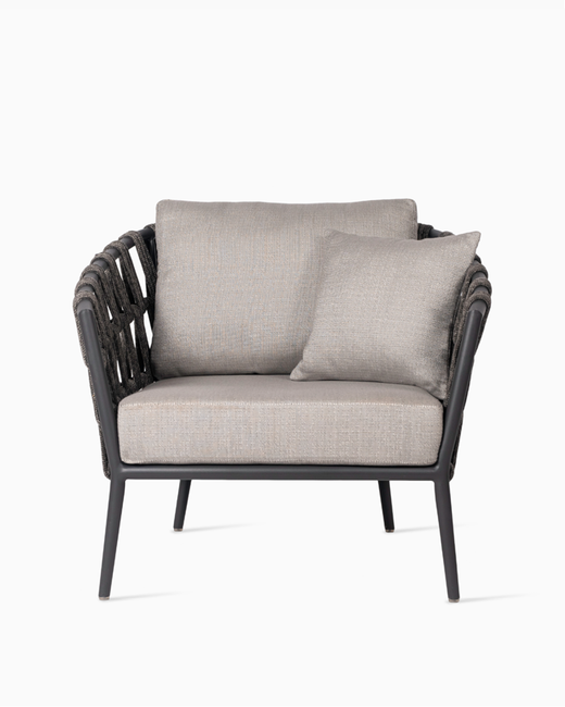 Legion Outdoor Sofa Set 2 Seater , 2 Single seater and 2 Center Table Set (Dark Grey) Braided & Rope