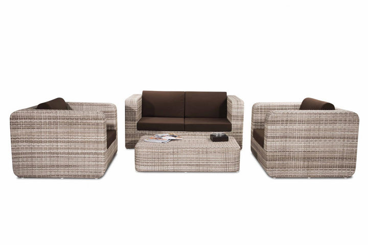 Dreamline Outdoor Garden Balcony Sofa Set 2 Seater +2 Single seater with 1 Central Table Set Outdoor Furniture